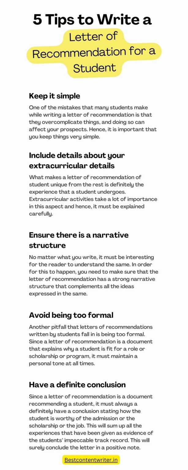 5 important tips to how to write a recommendaiton letter for friend