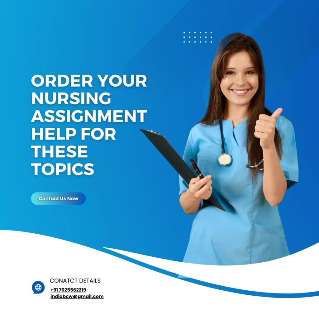 professional nursing assignment writing expers in india