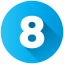 number logo 8