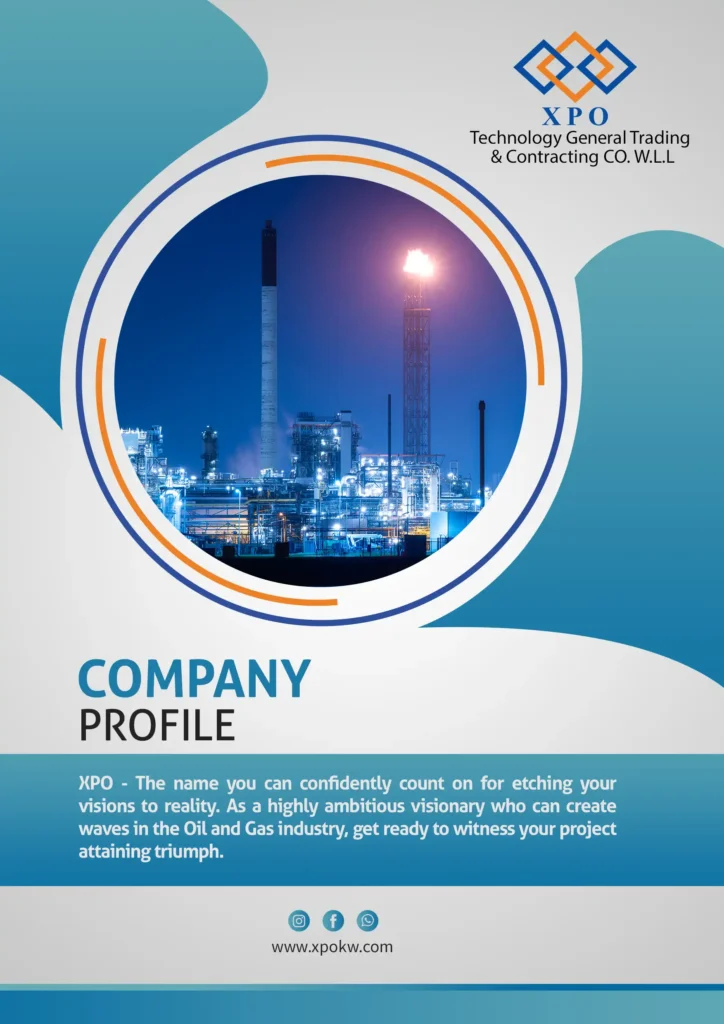 Cover page showcasing sample company profiles for XPO Enterprises.