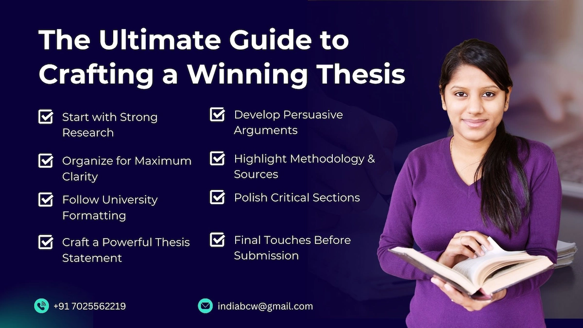 Learn how to write thesis step by step