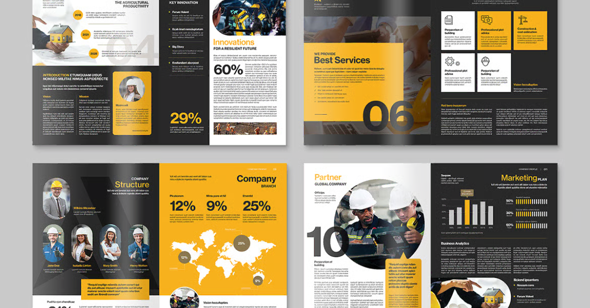 An image of company profile sample which show that we Display of Your Success Journey