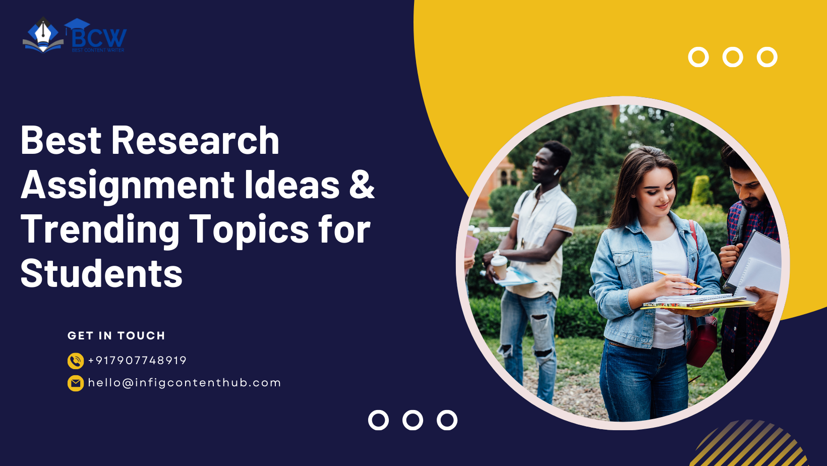 Assignment Ideas or topics