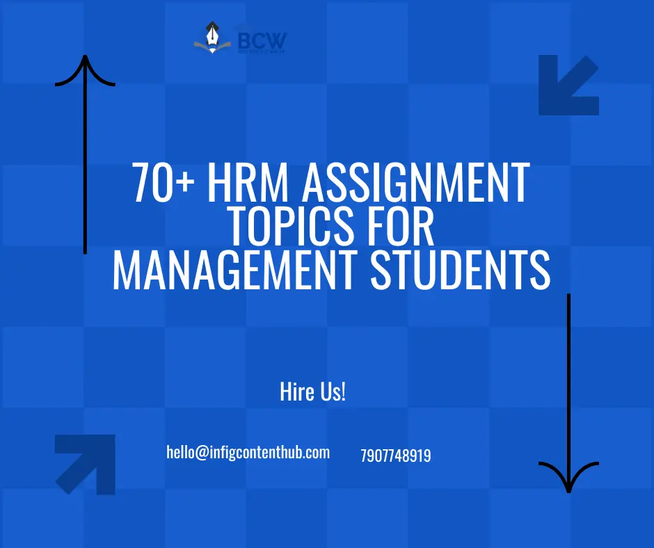 70+ HRM Assignment Topics for Management Students