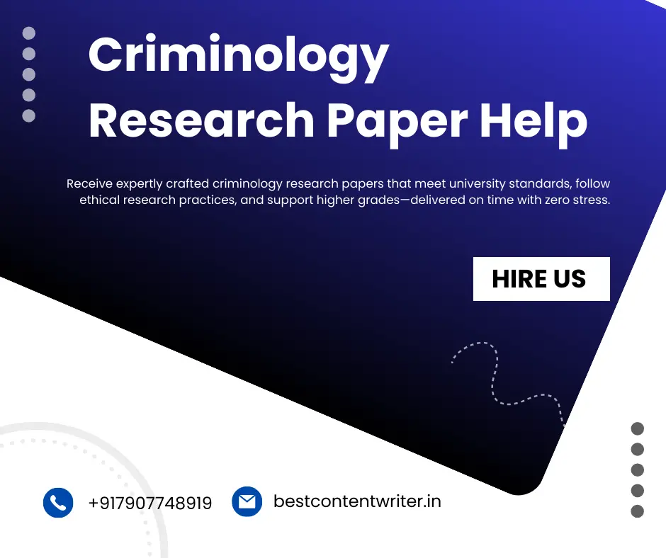 criminology research papers Help